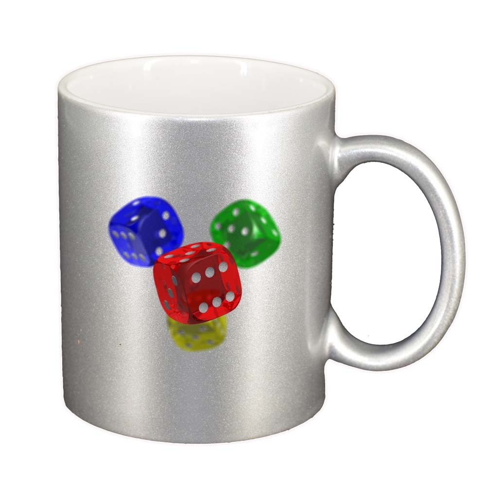 Cana Dice, argintiu sidefata, 330ml, D278