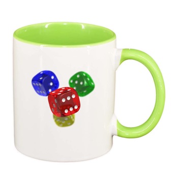 Cana Dice, interior verde deschis, 330ml, D278 Cana Dice, interior verde deschis, 330ml, D278