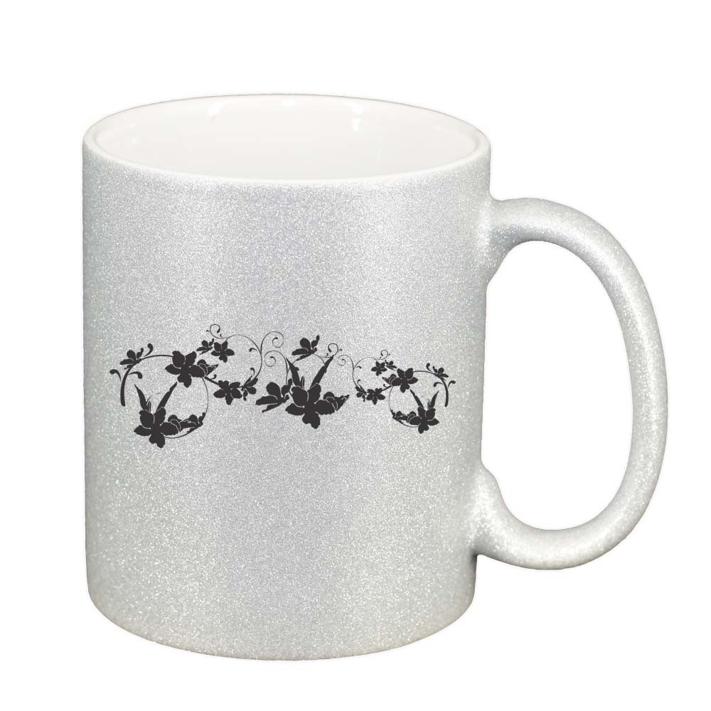 Cana Model Floral, argintiu sidefata glitter, 330ml, D282