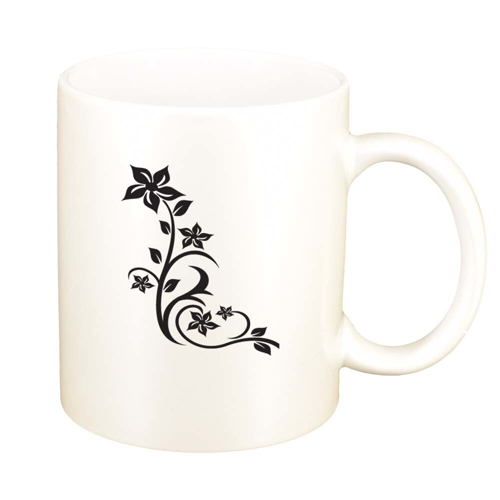 Cana Model Floral, alb sidefata, 330ml, D279