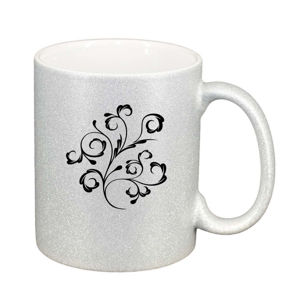 Cana Model Floral, argintiu sidefata glitter, 330ml, D281