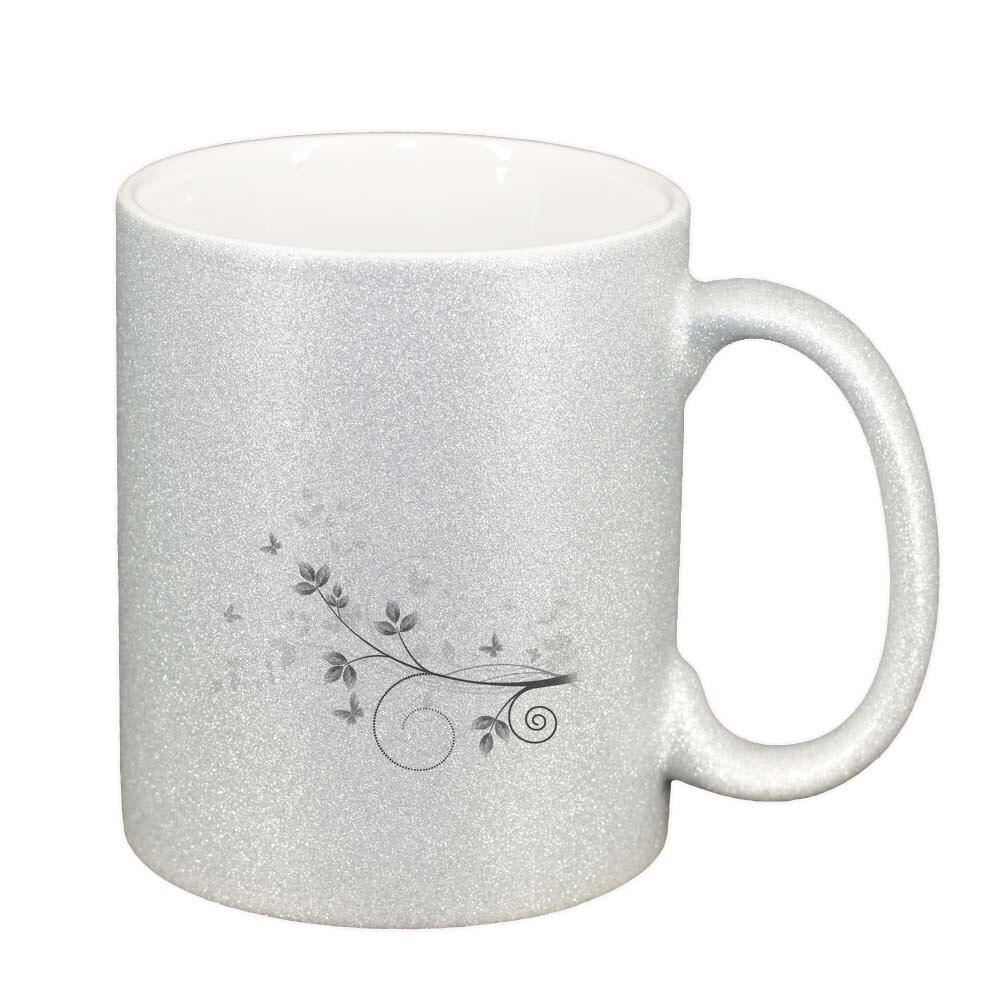 Cana Model Floral, argintiu sidefata glitter, 330ml, D280