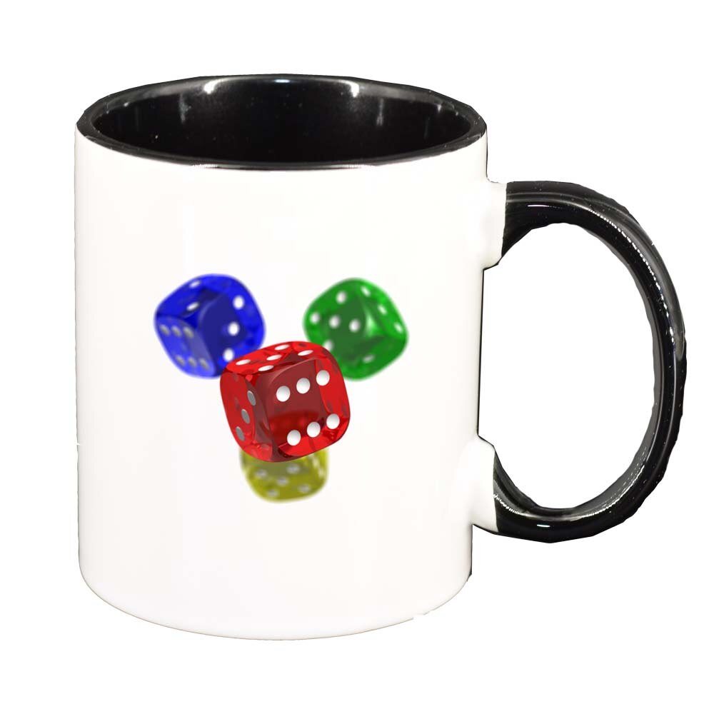 Cana Dice, interior negru, 330ml, D278