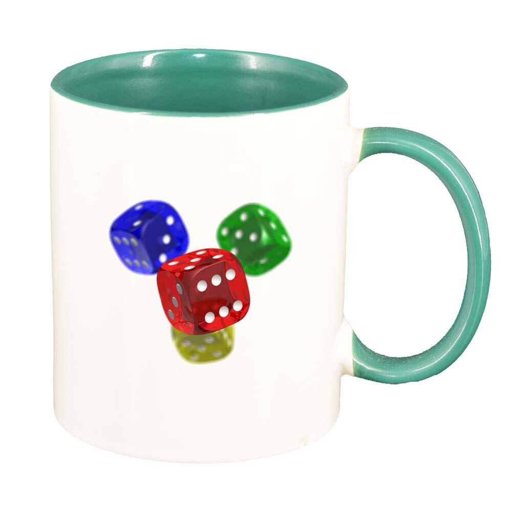 Cana Dice, interior verde, 330ml, D278