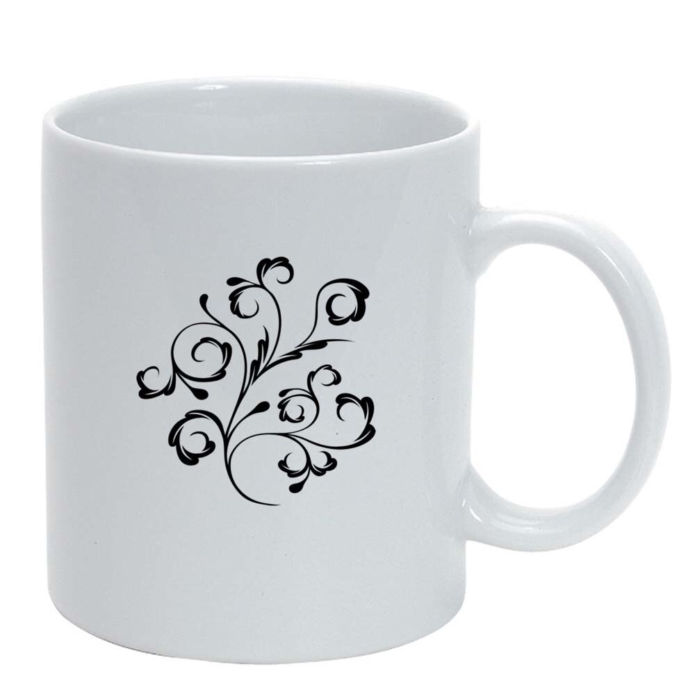 Cana Model Floral, alb, 330ml, D281