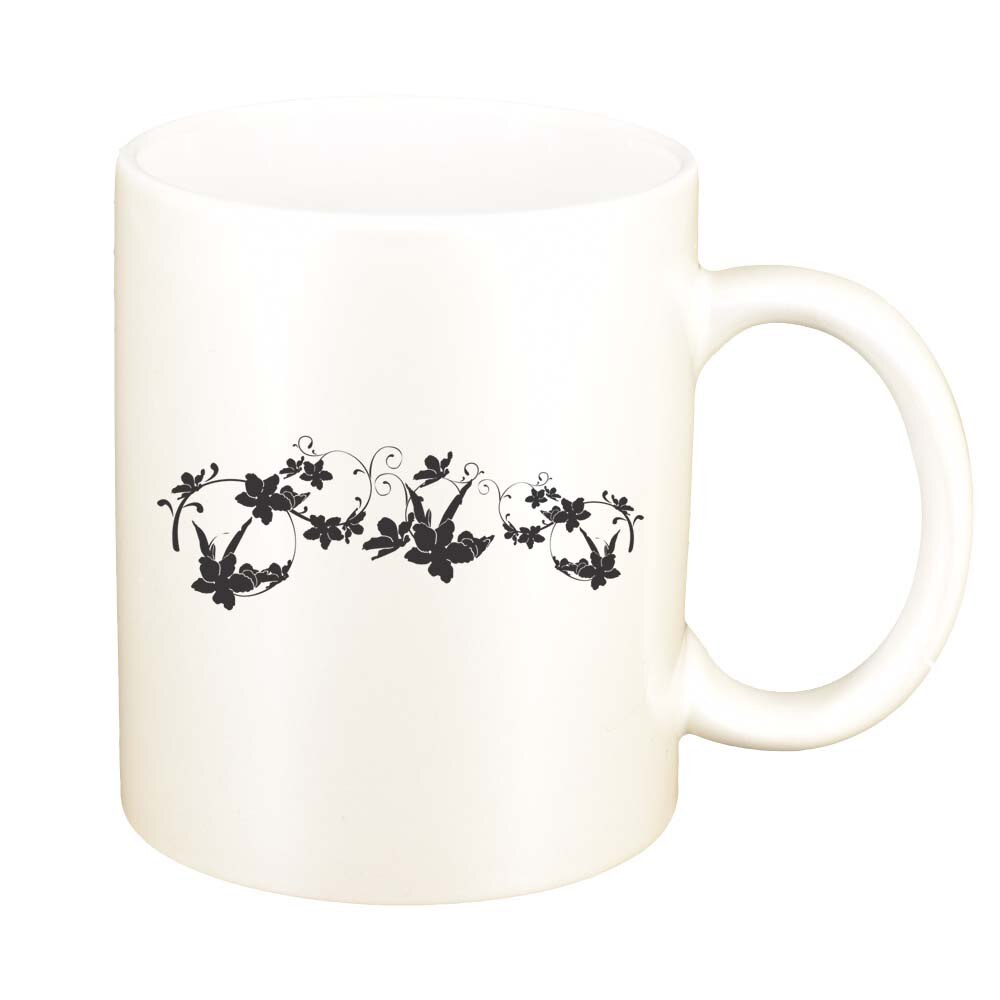 Cana Model Floral, alb sidefata, 330ml, D282