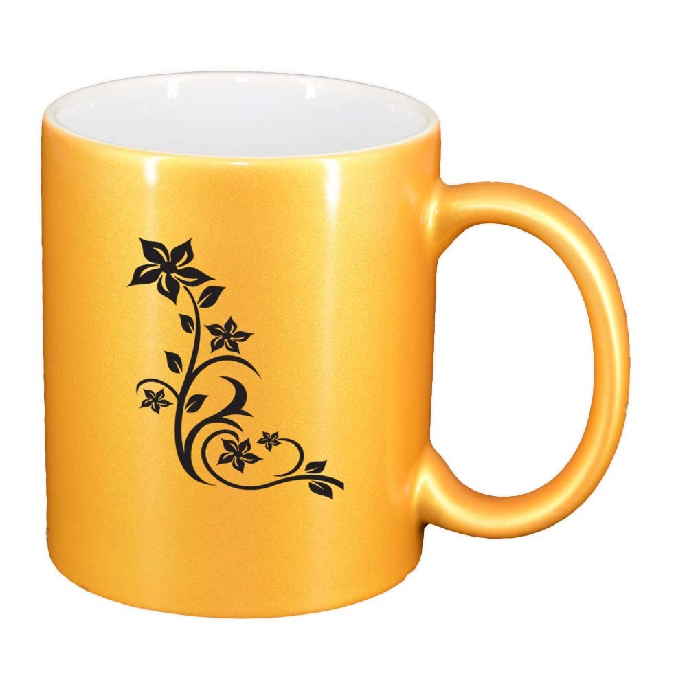 Cana Model Floral, auriu sidefata, 330ml, D279