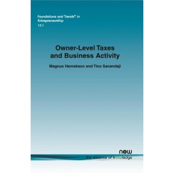 Owner-Level Taxes and Business Activity - Magnus Henrekson (Author) Owner-Level Taxes and Business Activity - Magnus Henrekson (Author)