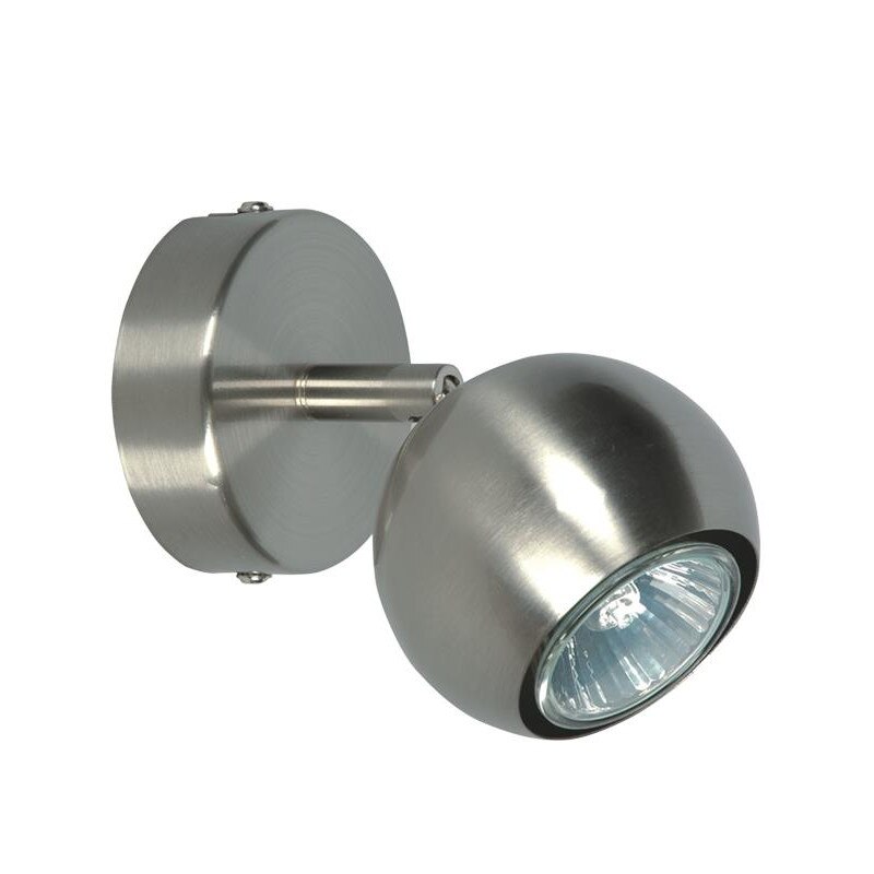 Lampa de perete Lampex, Bilbao, 1x50W, Metal, Argintiu