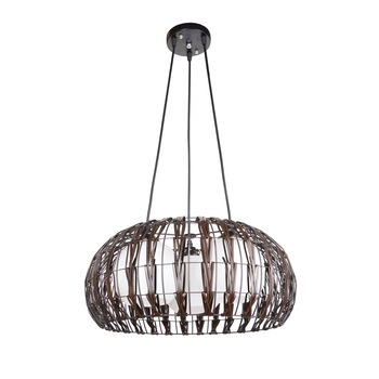 Lampa tip pendul ,,Atol'', Lampex, 80 x 45 cm, 60W, Alb/MAro Lampa tip pendul ,,Atol'', Lampex, 80 x 45 cm, 60W, Alb/MAro