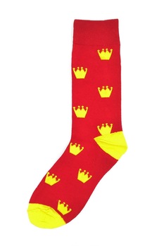 Sosete lungi, Onore, rosu si galben, bumbac, marime universala Sosete lungi, Onore, rosu si galben, bumbac, marime universala