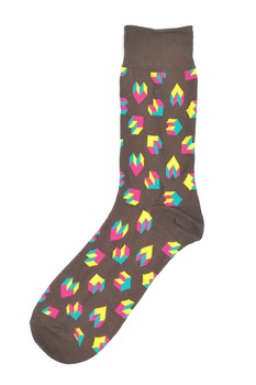 Sosete lungi, Onore, multicolore, bumbac, marime universala Sosete lungi, Onore, multicolore, bumbac, marime universala