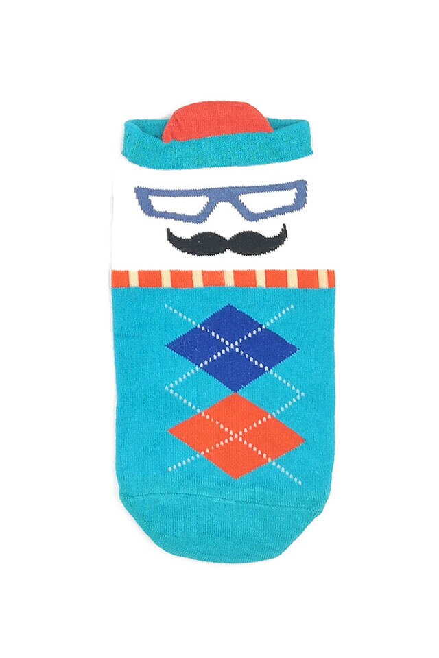 Sosete scurte, Onore, multicolore, bumbac, marime universala