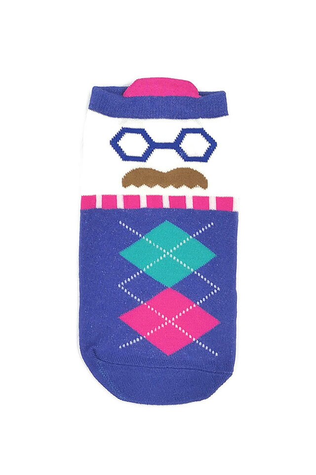 Sosete scurte, Onore, multicolore, bumbac, marime universala