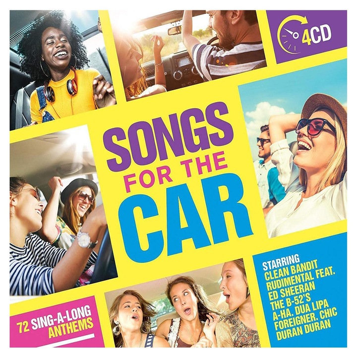 Various Artists (Ed Sheeran, A-Ha, Duran Duran, Dua Lipa, Foreigner, Chic)-Songs For The Car-4CD