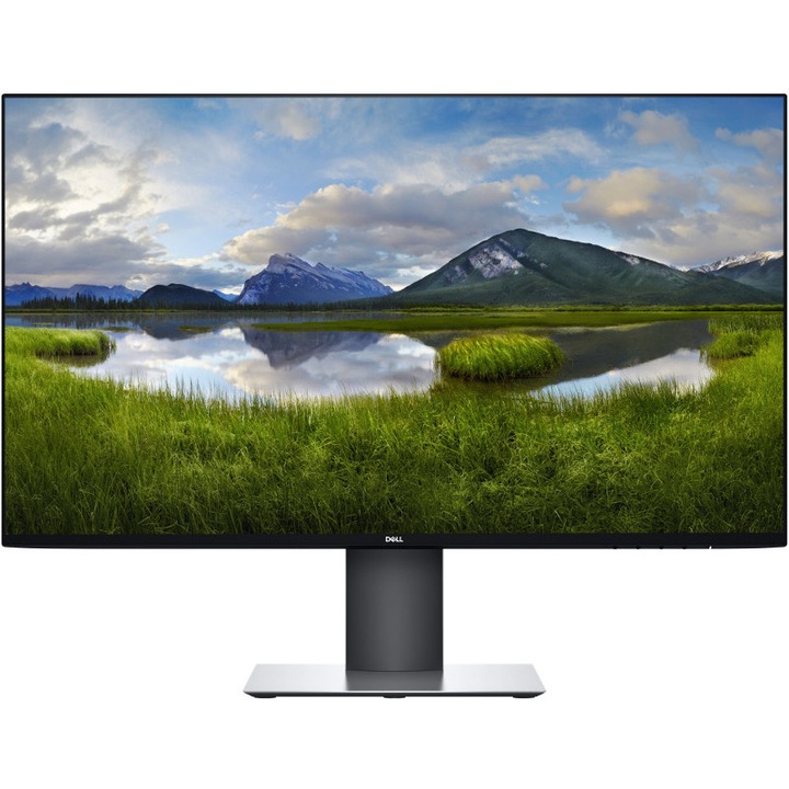 Dell UltraSharp 23,8 hüvelykes IPS LED-monitor, Full HD, HDMI, kijelzőport, fekete/ezüst, 5 x USB 3.0, Pivot, U2419H
