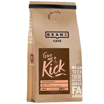Cafea boabe Beanz Kick, 330 gr Cafea boabe Beanz Kick, 330 gr