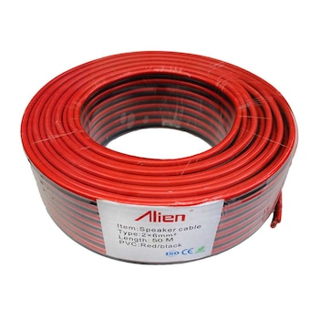Cablu difuzor 2 X 6 mm², Rosu/Negru, 50 m Cablu difuzor 2 X 6 mm², Rosu/Negru, 50 m