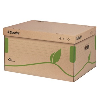 Container arhivare Esselte Eco cu capac - 439x242x345 mm - 10 buc/bax Container arhivare Esselte Eco cu capac - 439x242x345 mm - 10 buc/bax