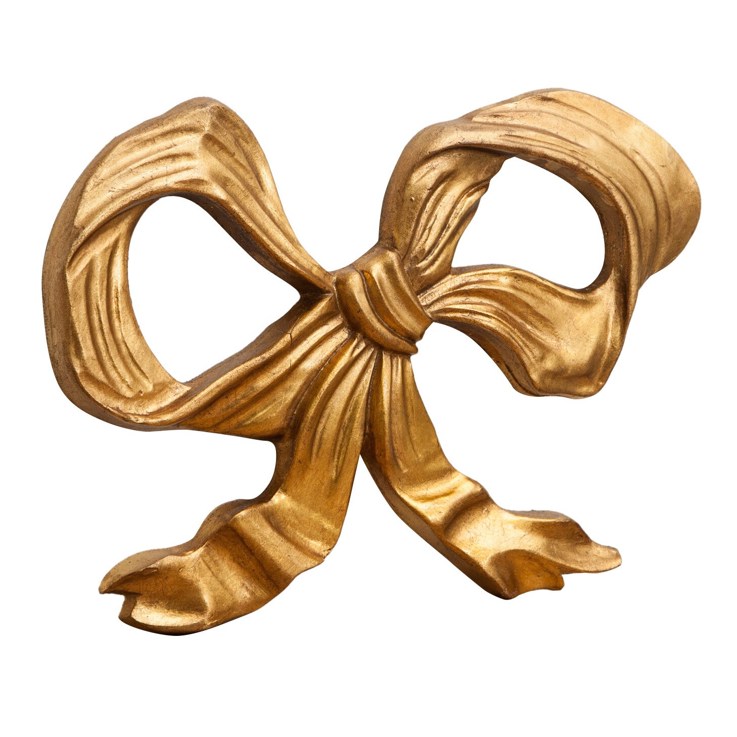 Ornament, in forma de funda, TUSCAN FURNITURE, finisat cu foita de aur, antichizat, L56XAD4XH39 CM