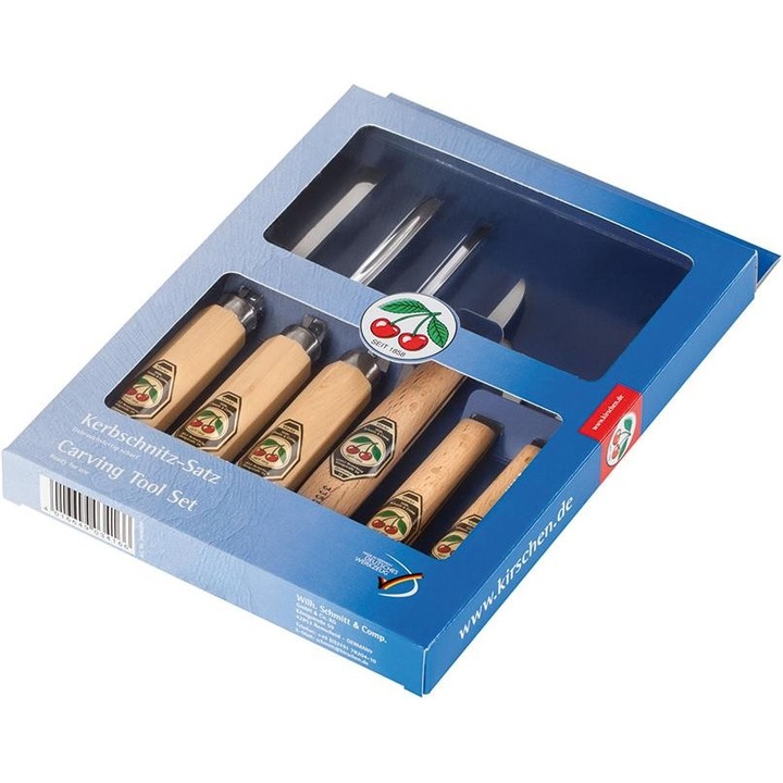 Комплект за дърворезба KIRSCHEN, 6 броя