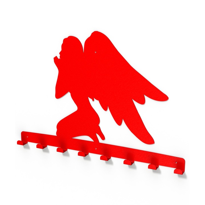 Cuier metalic INGERAS -model 4152 rosu