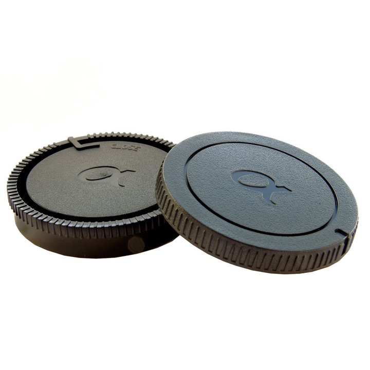 Set Capac body + Capac spate obiective Sony Alpha & Minolta Sony A - mount