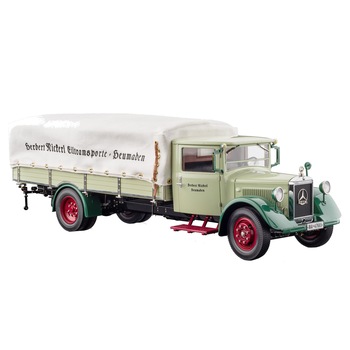 Macheta 1:18 Mercedes-Benz LO 2750 Platform Truck copertina, 1933 Macheta 1:18 Mercedes-Benz LO 2750 Platform Truck copertina, 1933