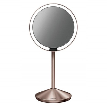 Oglinda cosmetica cu senzor 11,5 cm, Rose Gold - simplehuman Oglinda cosmetica cu senzor 11,5 cm, Rose Gold - simplehuman