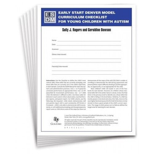 Early Start Denver Model Curriculum Checklist for Young Children with Autism - Sally J. Rogers (Author)