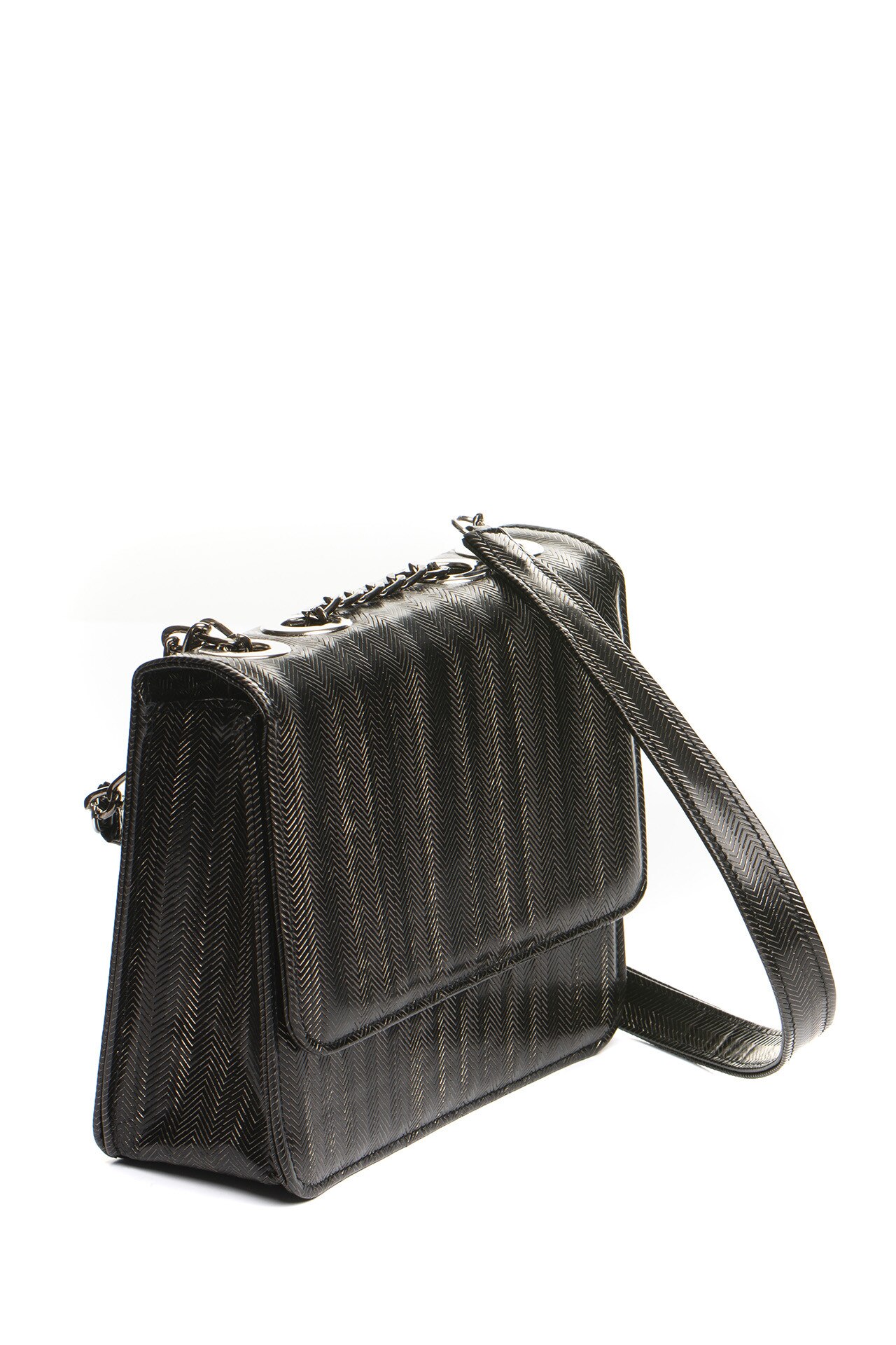 Geanta piele MABELLE, neagra