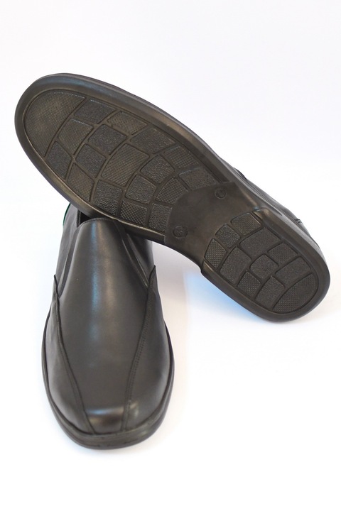 Pantofi barbati din piele naturala, Manufactur Pro Siguranta, Negru, 46 EU