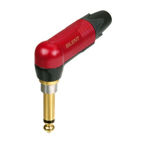 Conector Jack cu 2 Poli 6,3 mm la 90º Grade Neutrik NP2RX-AU-SILENT