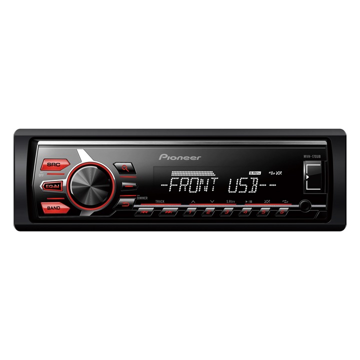 Radio MP3 Player auto Pioneer MVH-170UB, 4x50W, USB, AUX, Iesire Subwoofer