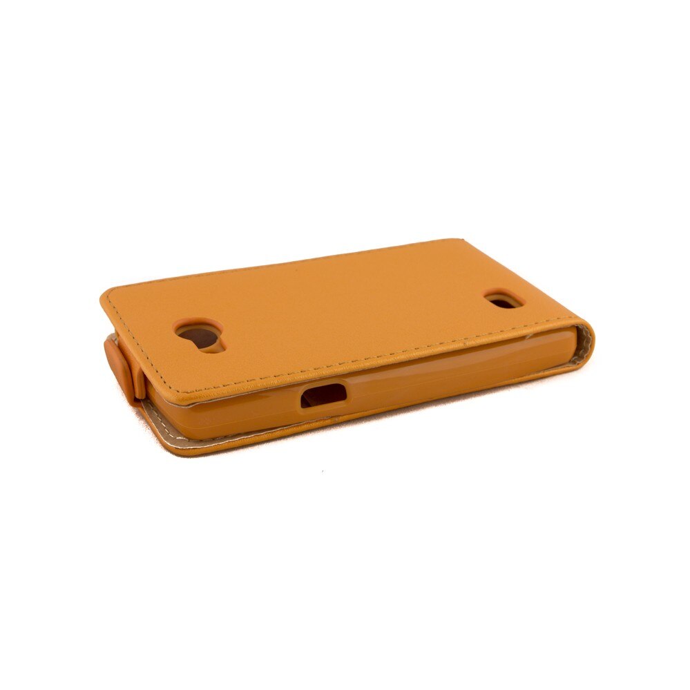 Husa piele, ECO Slim, Pocket LG Joy, Portocaliu