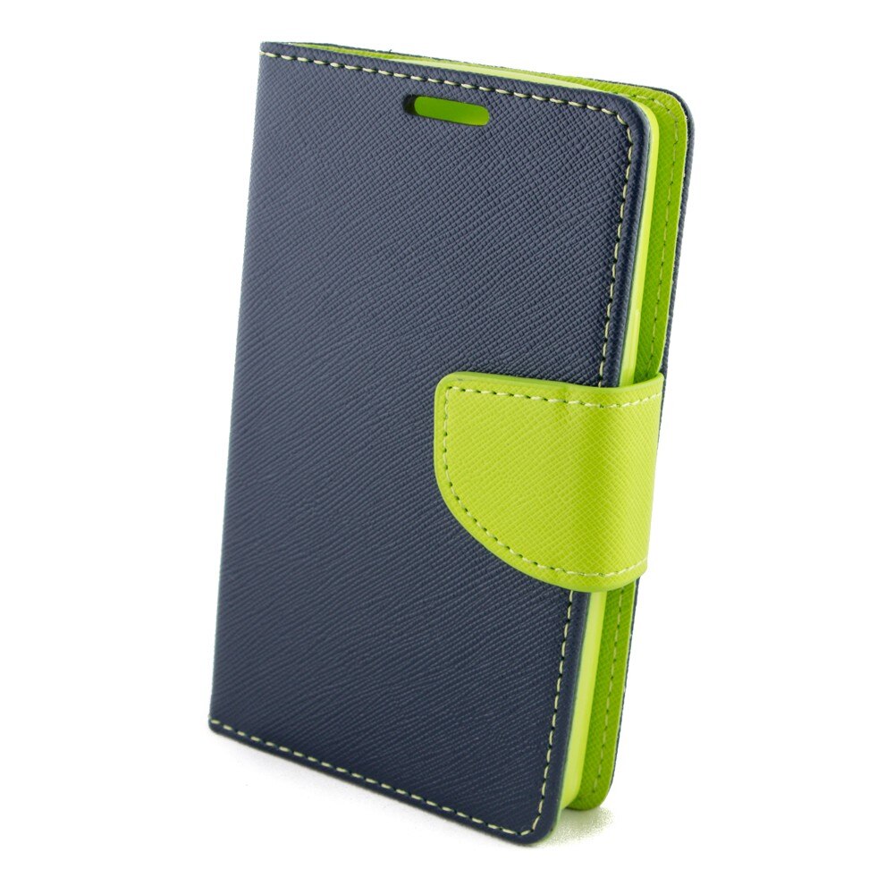 Husa piele, ECO LG Joy Fancy, Albastru/Lime