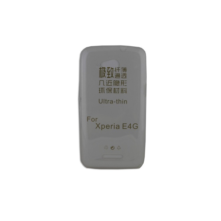 Силиконов калъф Sony, Ericsson Xperia E4G, тънък 0.3 мм, Прозрачен