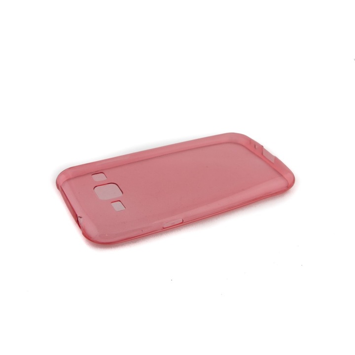 Силиконов калъф, Съвместим с Samsung Galaxy J1, тънък 0.3 мм, Червен