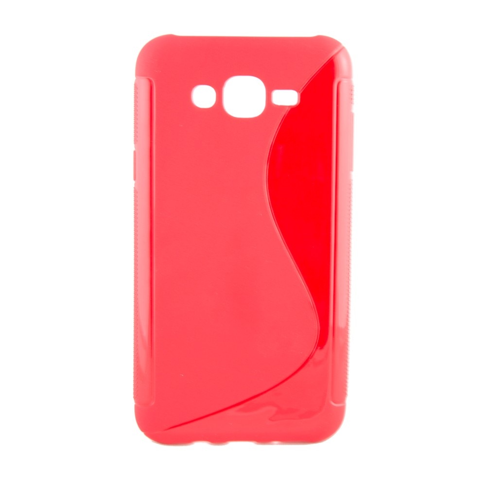 Husa silicon, Samsung Galaxy J7, Sline, Rosu
