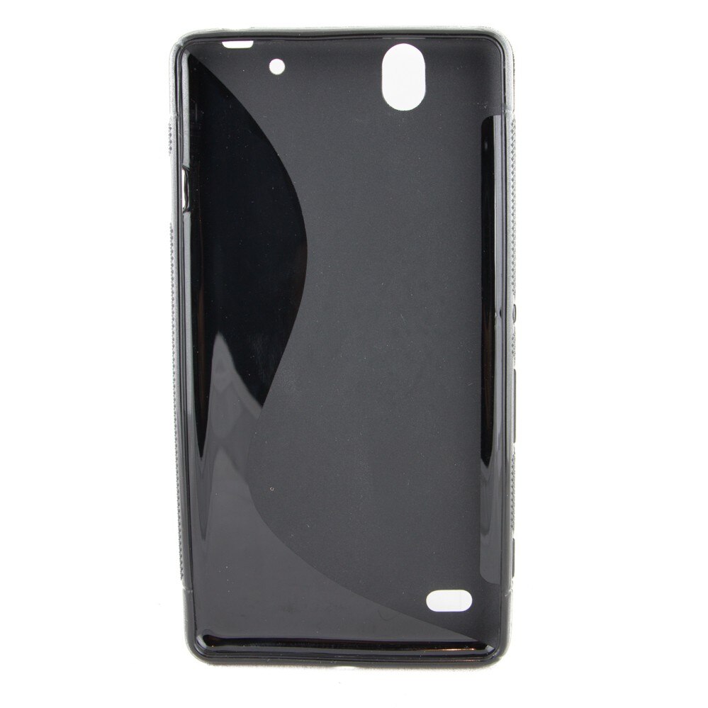 Husa silicon, Sony Ericsson Xperia C4 S line, Negru