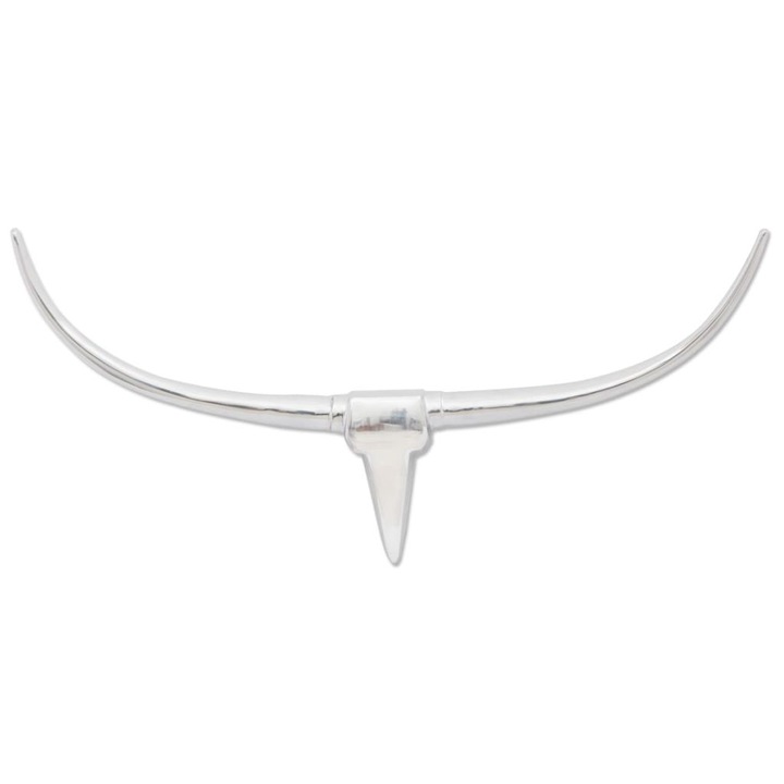 vidaXL Falra szerelhető alumínium bika fej 100 cm ezüst szín