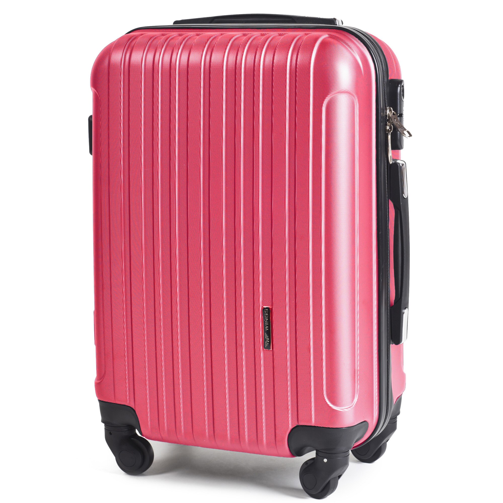 Troler Roz Troler Wings, 64 x 43 x 27 cm, ABS, Roz - eMAG.ro