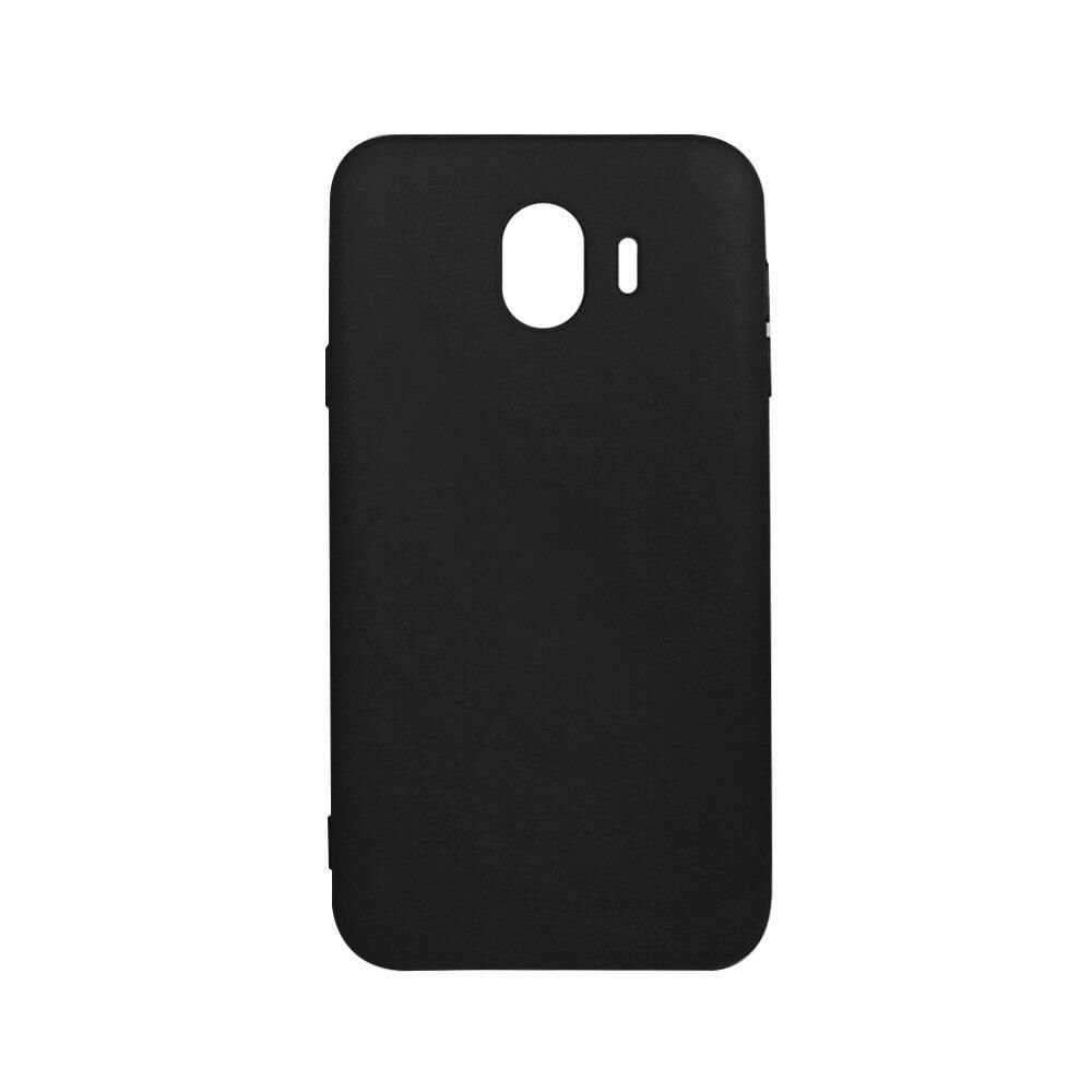 Husa Silicon Lemontti Silky pentru Samsung Galaxy J4 2018, Negru