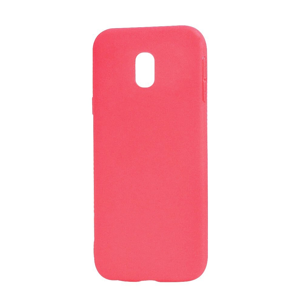Husa Silicon Lemontti Silky pentru Samsung Galaxy J3 2017, Rosu