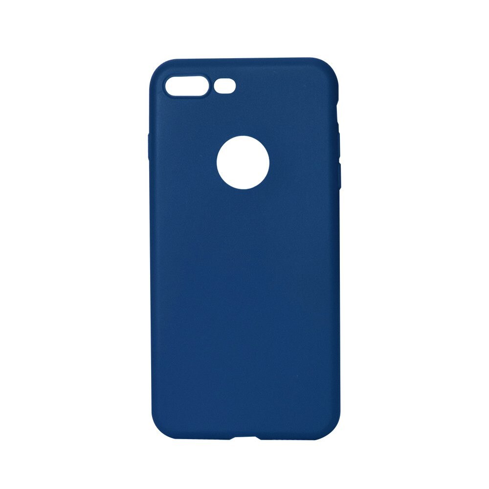 Husa Silicon Lemontti Silky pentru iPhone 7 Plus, Albastru