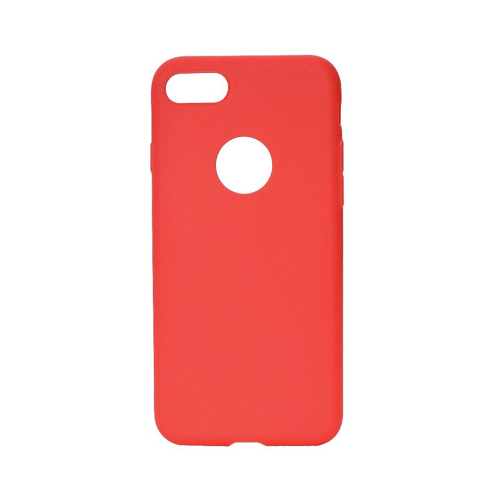 Husa Silicon Lemontti Silky pentru iPhone 7, Rosu