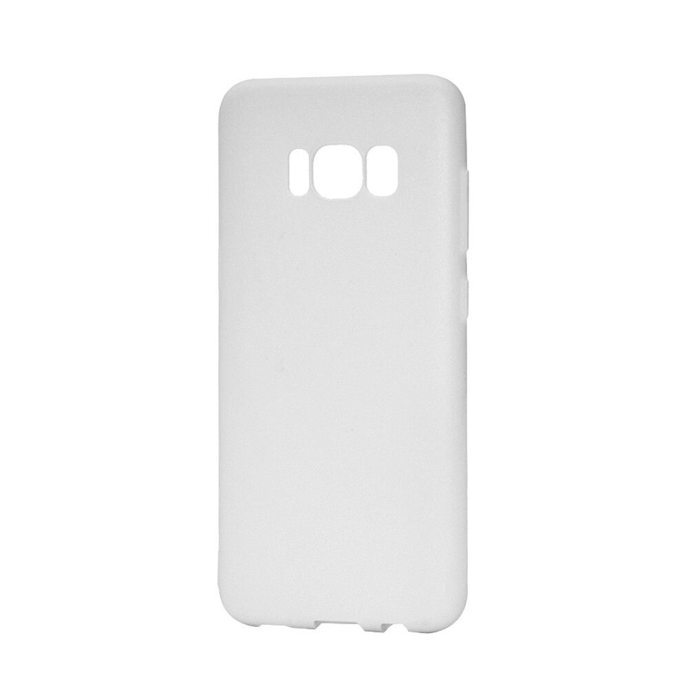 Husa silicon Lemontti Silky pentru Samsung Galaxy S8 G950, Alb