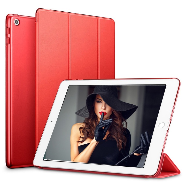 Tok Apple iPad 9,7Inch PRO, Ipad Pro Model A1673, A1674, A1675, védelmet nyújt Luxus Piros