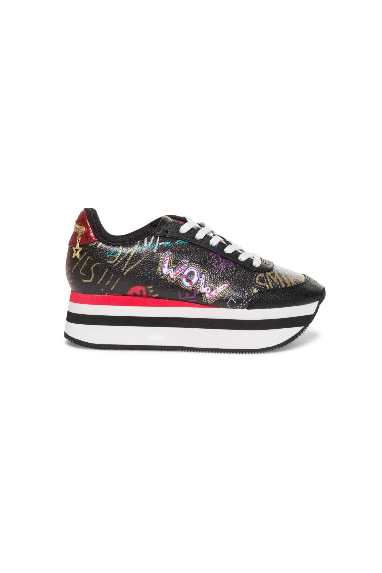 Pantofi casual, Desigual, Space Bolimania, Negru, 40