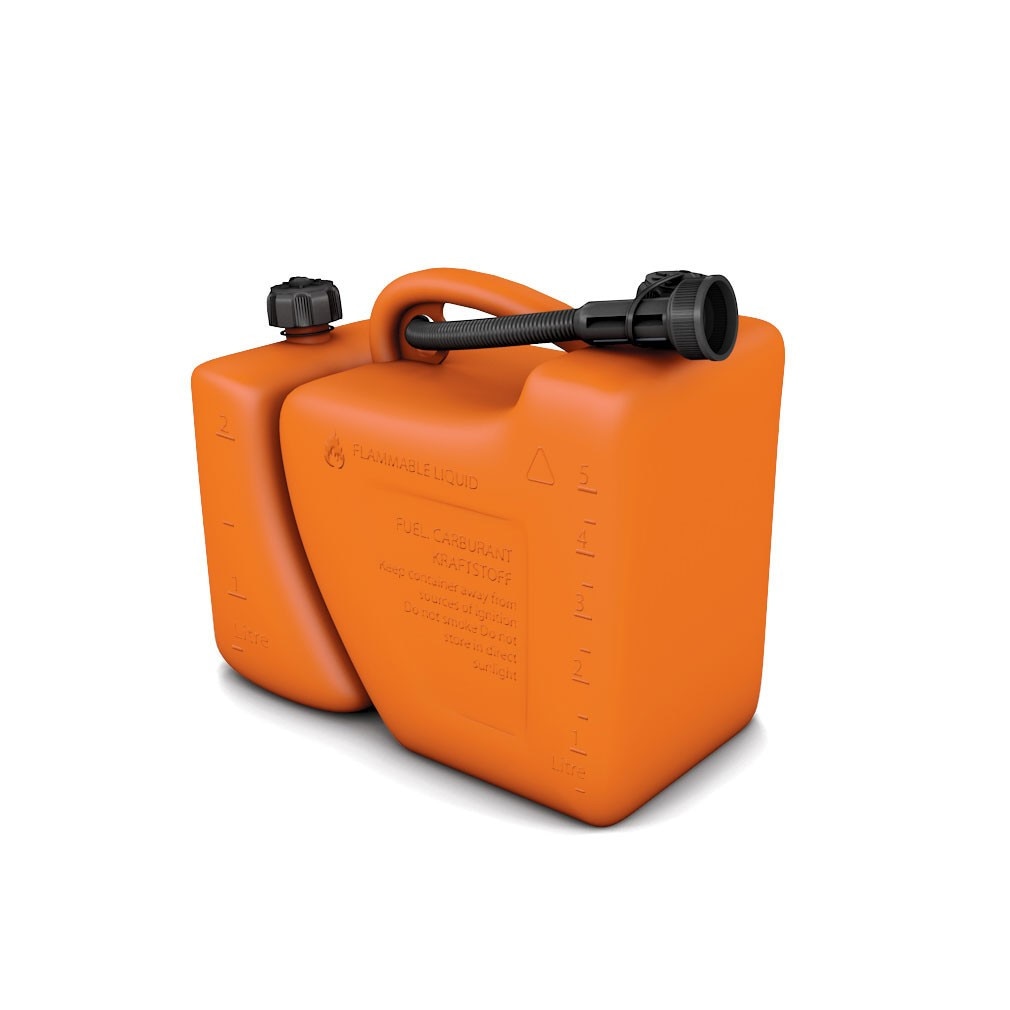 Canistra din plastic, pentru combustibil, dubla, 5+2 L + palnie , ATS